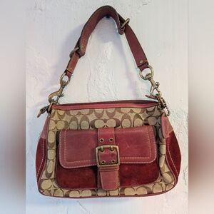 Vintage Y2K COACH Signature Special Edition Soho BuckleShoulder Bag 7063